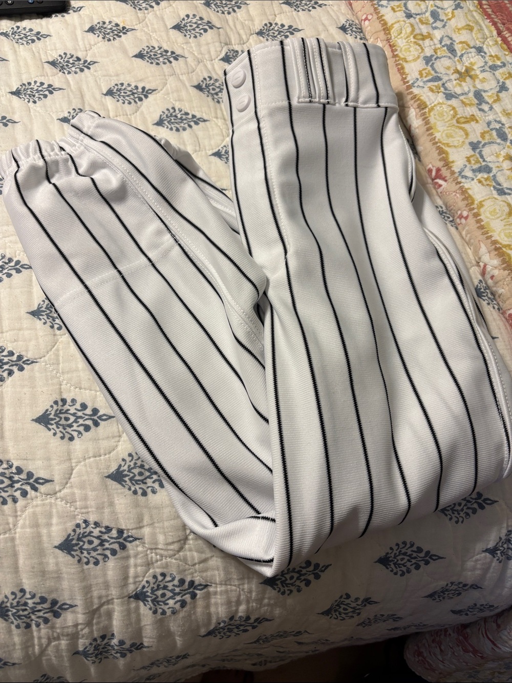 Youth Large Pinstripe Baseball-Style Pants
